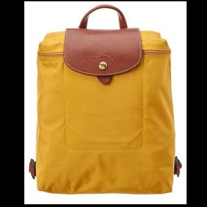 Mustard Longchamp Le Pliage Backpack
